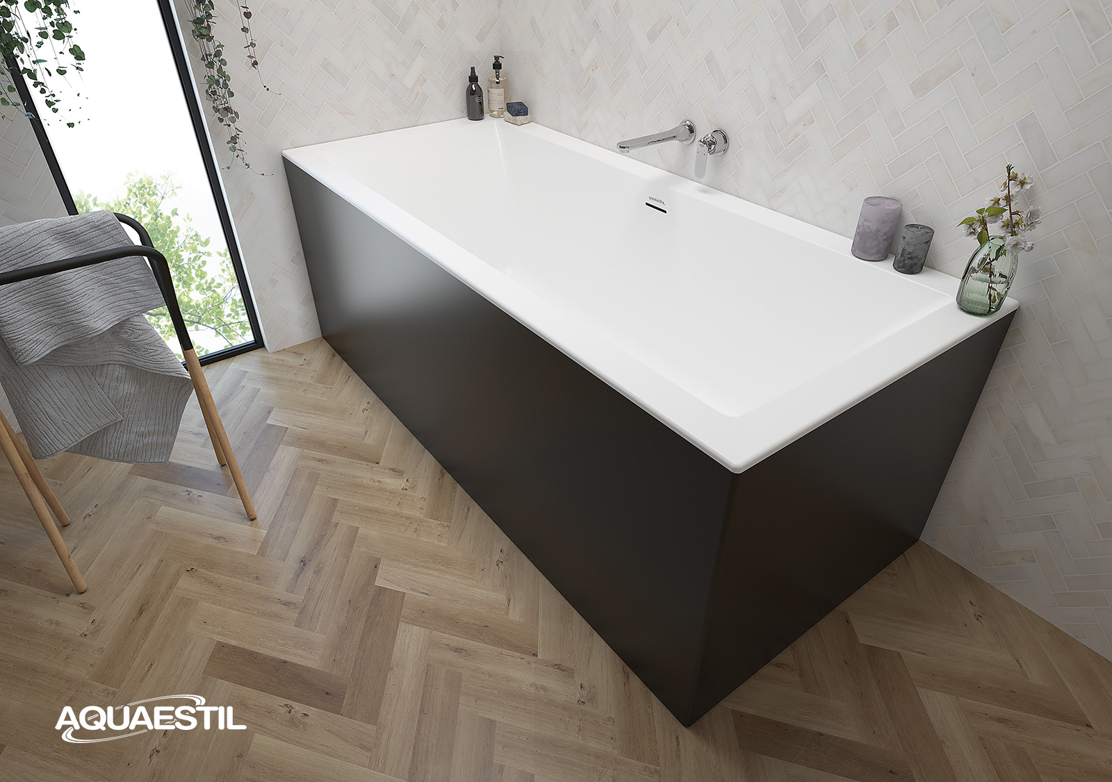 Victoria Free Corner bijela&crna mat