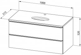 Unterschrank GRANDE TOP 100