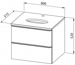 Unterschrank GRANDE TOP 60