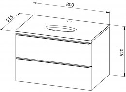 Unterschrank GRANDE TOP 80